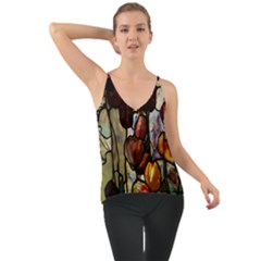 Tiffany Window Colorful Pattern Chiffon Cami by Sapixe