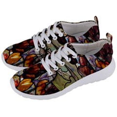 Tiffany Window Colorful Pattern Men s Lightweight Sports Shoes