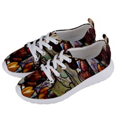 Tiffany Window Colorful Pattern Women s Lightweight Sports Shoes