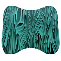 Design Backdrop Abstract Wallpaper Velour Head Support Cushion