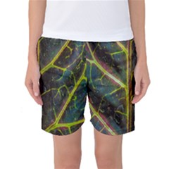 Leaf Abstract Nature Design Plant Women s Basketball Shorts by Sapixe