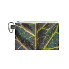 Leaf Abstract Nature Design Plant Canvas Cosmetic Bag (small) by Sapixe