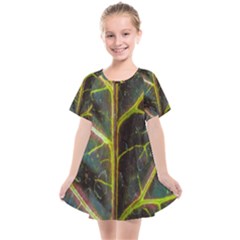 Leaf Abstract Nature Design Plant Kids  Smock Dress