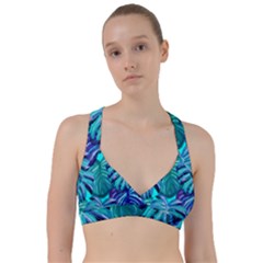 Leaves Tropical Palma Jungle Sweetheart Sports Bra by Sapixe