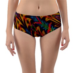 Background Abstract Texture Reversible Mid-waist Bikini Bottoms by Sapixe