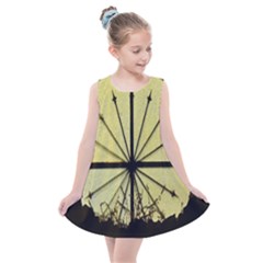 Window About Glass Metal Weathered Kids  Summer Dress by Sapixe