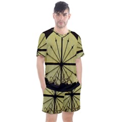 Window About Glass Metal Weathered Men s Mesh Tee And Shorts Set