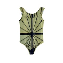 Window About Glass Metal Weathered Kids  Frill Swimsuit