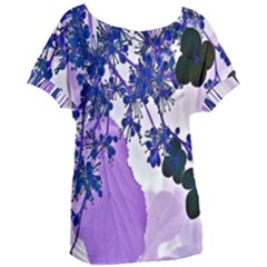 Blossom Bloom Floral Design Women s Oversized Tee by Sapixe