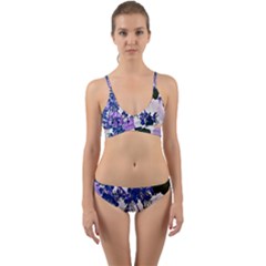 Blossom Bloom Floral Design Wrap Around Bikini Set by Sapixe