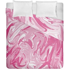 Pink Marble Painting Texture Pattern Duvet Cover Double Side (california King Size) by Sapixe