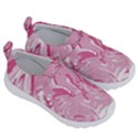 Pink Marble Painting Texture Pattern Velcro Strap Shoes View3