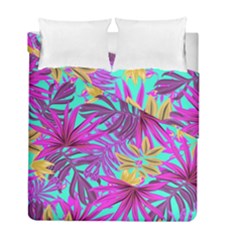 Tropical Greens Leaves Design Duvet Cover Double Side (full/ Double Size) by Sapixe