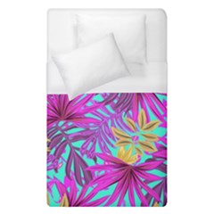 Tropical Greens Leaves Design Duvet Cover (single Size) by Sapixe