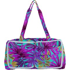 Tropical Greens Leaves Design Multi Function Bag	