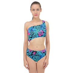 Leaves Picture Tropical Plant Spliced Up Two Piece Swimsuit by Sapixe