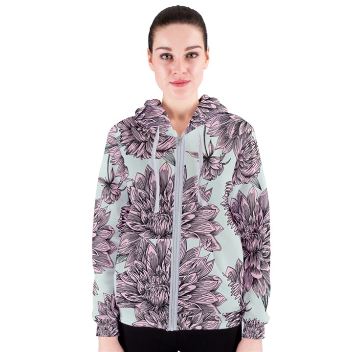 Flowers Flower Rosa Spring Women s Zipper Hoodie