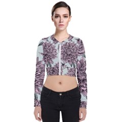 Flowers Flower Rosa Spring Zip Up Bomber Jacket by Sapixe