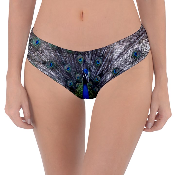 Peacock Bird Animals Pen Plumage Reversible Classic Bikini Bottoms