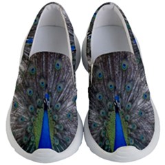 Peacock Bird Animals Pen Plumage Kid s Lightweight Slip Ons by Sapixe