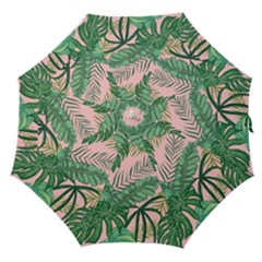 Tropical Greens Leaves Design Straight Umbrellas by Sapixe