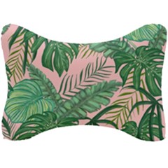 Tropical Greens Leaves Design Seat Head Rest Cushion