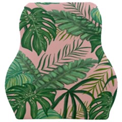 Tropical Greens Leaves Design Car Seat Velour Cushion 