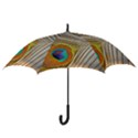 Peacock Feather Feather Bird Hook Handle Umbrellas (Medium) View3