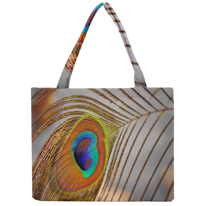 Peacock Feather Feather Bird Mini Tote Bag