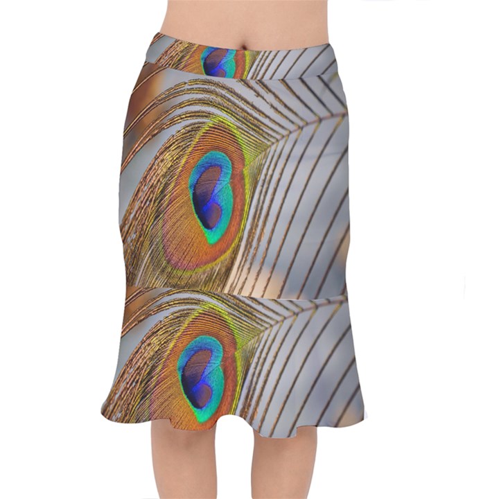 Peacock Feather Feather Bird Mermaid Skirt