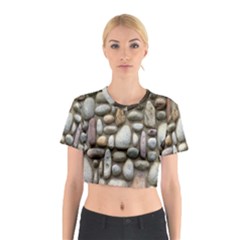 The Stones Facade Wall Building Cotton Crop Top by Sapixe