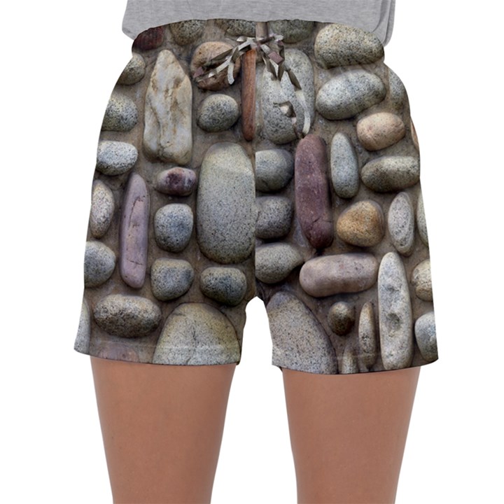 The Stones Facade Wall Building Sleepwear Shorts