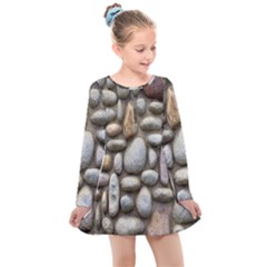 The Stones Facade Wall Building Kids  Long Sleeve Dress