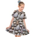 The Stones Facade Wall Building Kids  Short Sleeve Shirt Dress View1