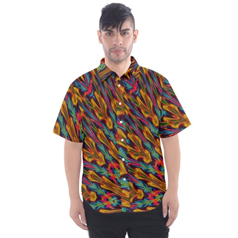 Background Abstract Texture Men s Short Sleeve Shirt by Sapixe