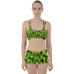 Green Hedge Texture Yew Plant Bush Leaf Women s Sports Set by Sapixe