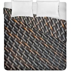 Rattan Wood Background Pattern Duvet Cover Double Side (king Size) by Sapixe