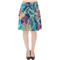 Leaves Tropical Picture Plant Velvet High Waist Skirt View1