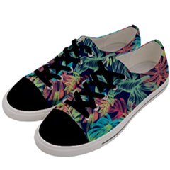 Leaves Tropical Picture Plant Men s Low Top Canvas Sneakers by Sapixe