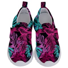 Leaves Drawing Reason Pattern Velcro Strap Shoes