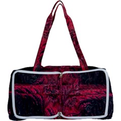 Wgt Fractal Red Black Pattern Multi Function Bag	 by Sapixe