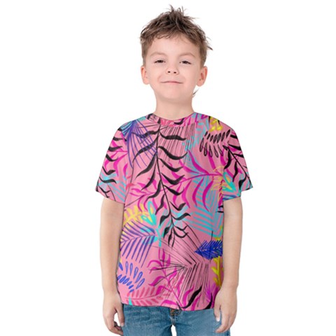 Illustration Reason Leaves Design Kids  Cotton Tee by Sapixe