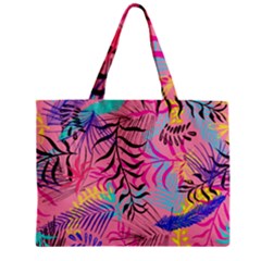 Illustration Reason Leaves Design Zipper Mini Tote Bag by Sapixe