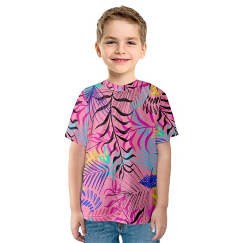 Illustration Reason Leaves Design Kids  Sport Mesh Tee by Sapixe