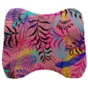 Illustration Reason Leaves Design Velour Head Support Cushion View1