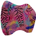 Illustration Reason Leaves Design Velour Head Support Cushion View3