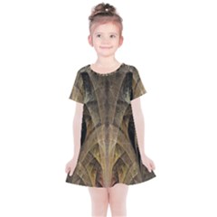 Fractal Art Graphic Design Image Kids  Simple Cotton Dress by Sapixe