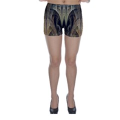 Fractal Art Graphic Design Image Skinny Shorts by Sapixe