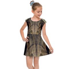 Fractal Art Graphic Design Image Kids Cap Sleeve Dress