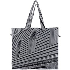 Brickwork Stone Building Facade Canvas Travel Bag by Sapixe